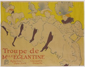 La Troupe de Mademoiselle Eglantine, 1895 von Henri de Toulouse Lautrec